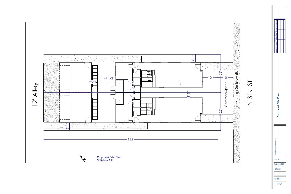 Site plan: 4 homes on two small lots approved, each with an accessory dwelling unit