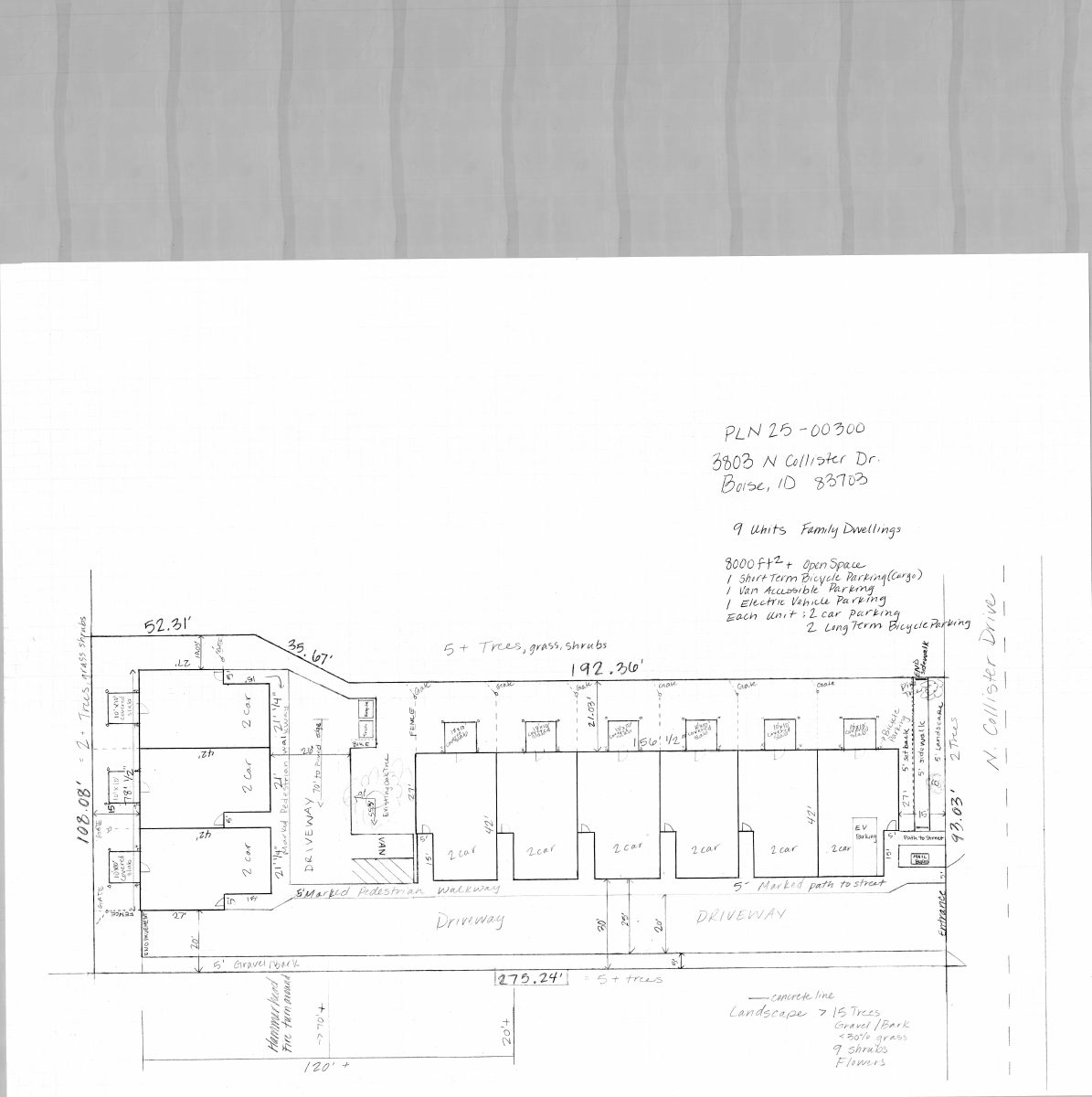 Site plan: 9-unit multifamily development with affordable homes approved