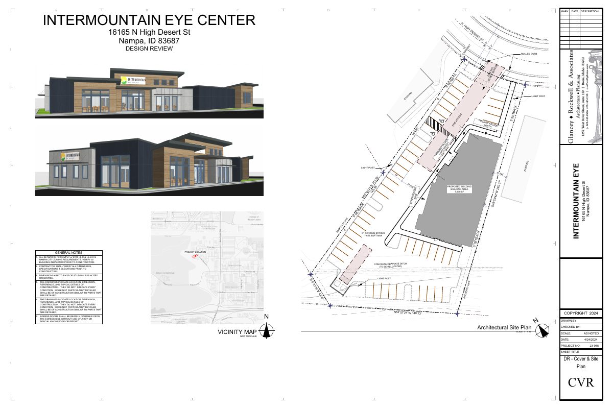 Site plan: 7,600-square-foot eye clinic building approved with conditions