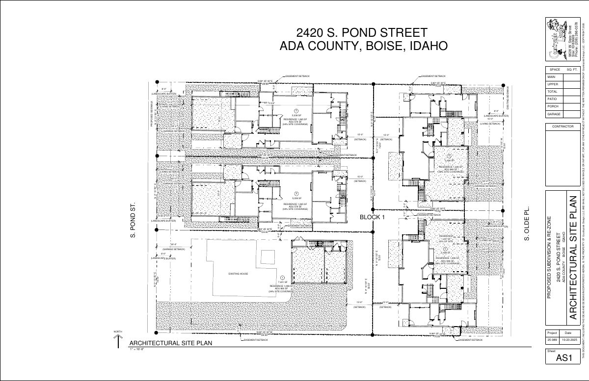 Site plan: Rezoning and subdivision sought for 0.66-acre residential lot