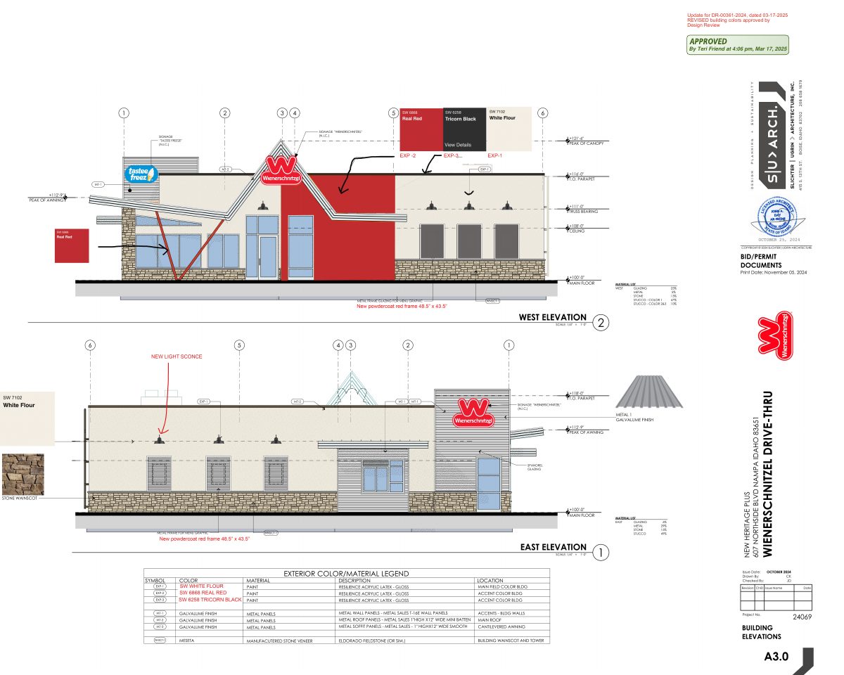 Site plan: Nampa approves Wienerschnitzel restaurant design with revised colors